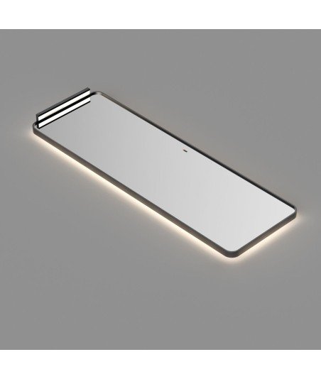 Espejo led black gun metal 100 x 50 Ledimex Palermo