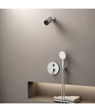 Ducha empotrada pared rociador minimal Sirio IO