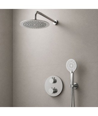 Ducha termostática empotrada pared round IO