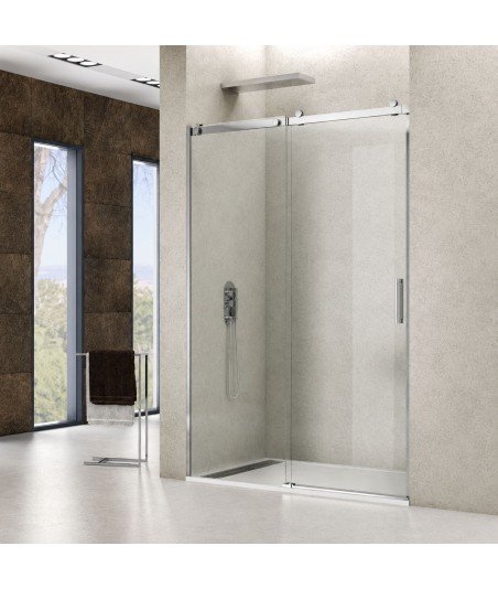 Mampara Rotary Ⓡ GME 1 fijo + 1 corredera | En acero Inoxidable