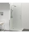 Mampara de ducha de una puerta abatible sin cierre ✓ Open A free