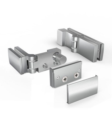 Mampara angular un lado plegable + un lado corredera 【TR705 + TR707】