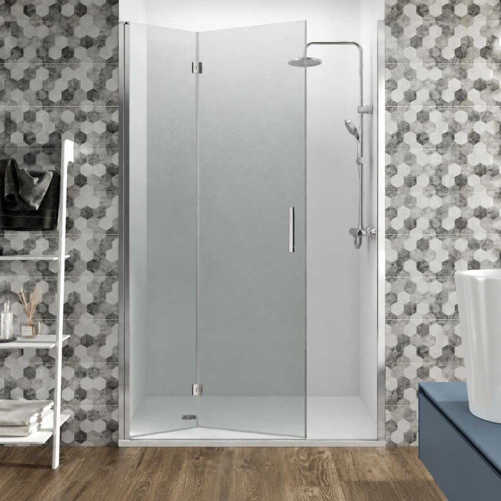 Mampara frontal 2 hojas plegables con bisagras | GME Glass Combi 2