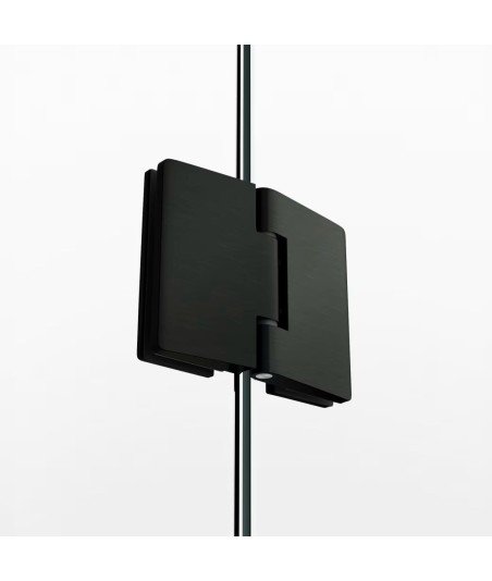 Mampara de ducha negra con 2 hojas plegables ➤ Glass Combi Black 2