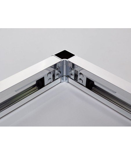 Mampara angular un lado plegable y otro corredero ® GME Tandem