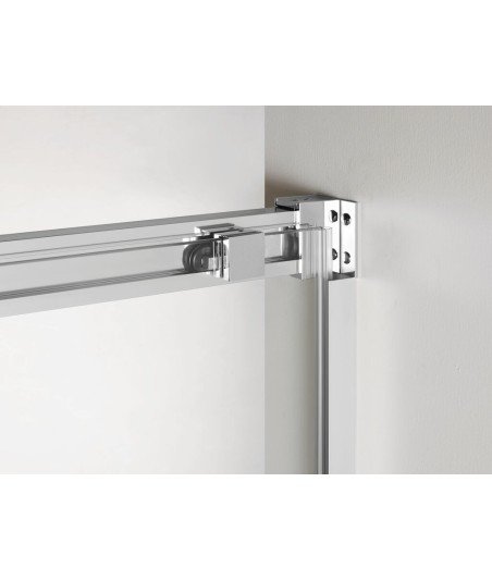 Mampara angular un lado plegable y otro corredero ® GME Tandem