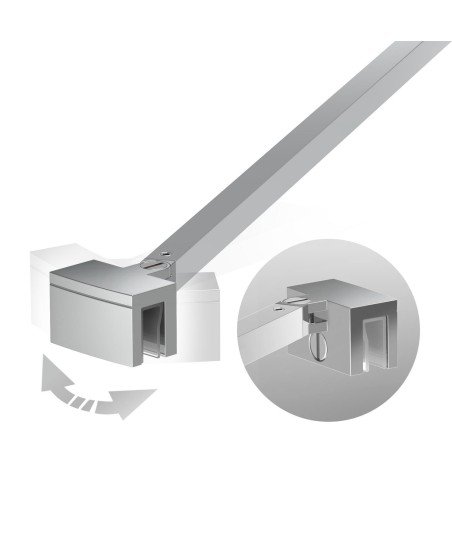 Mampara de ducha frontal plegable con bisagras Nardi | NA300