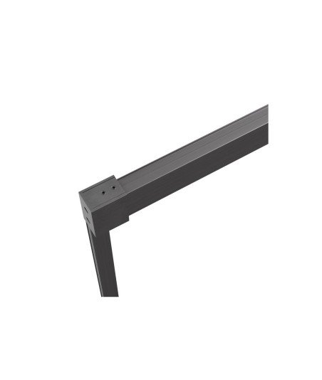 Mampara de ducha en black gun metal un fijo y una corredera Stylo SBX IMEX