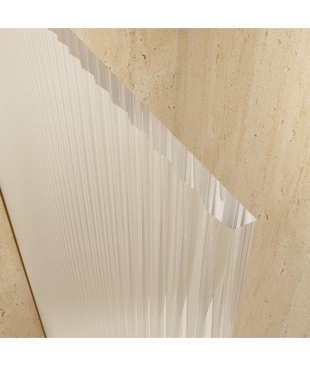 Mampara de ducha fija vidrio acanalado screen Waves SBX IMEX