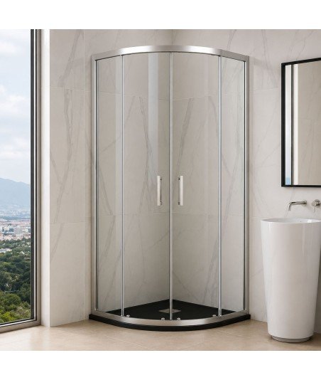 Mampara semicircular con puertas correderas 【Prestige Titan GME 】
