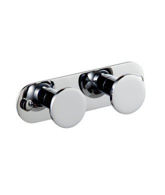PERCHA DOBLE - CROMO