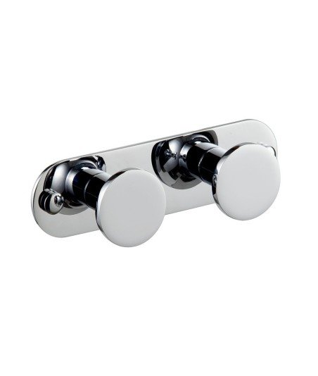 PERCHA DOBLE - CROMO