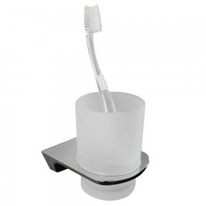 Portacepillos pared - cromo