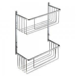 Jabonera doble - cromo