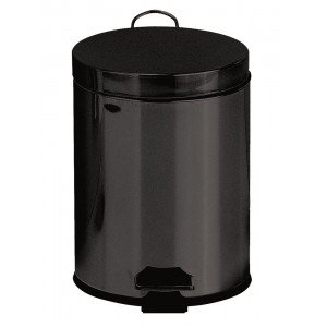 Cubo pedal 5l - negro mate