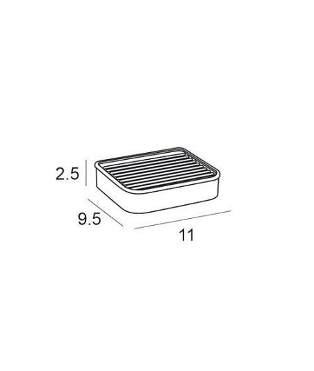 JABONERA PARED - INOX CEPILLADO