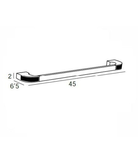 TOALLERO BARRA ADH.47cm - CROMO