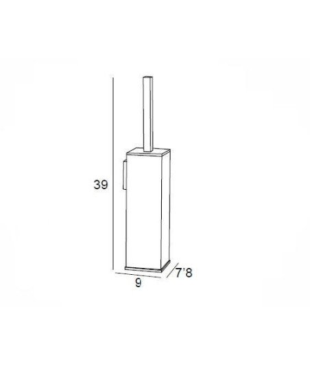 ESCOBILLERO PARED - CROMO
