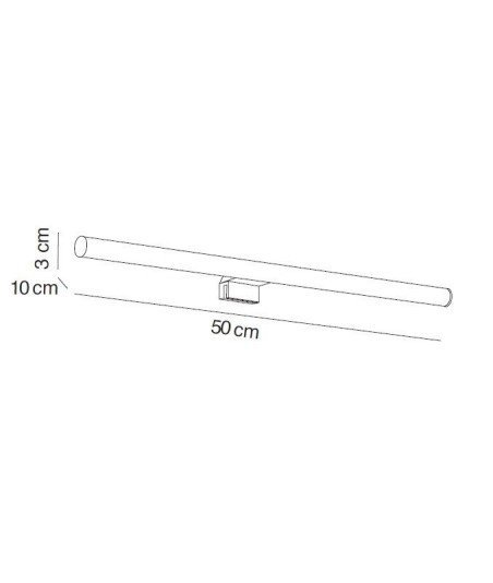 APLIQUE LED 500 MM REDONDO - CROMO