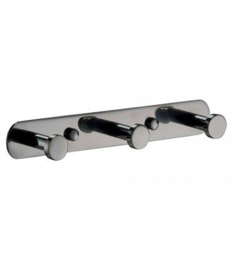 Percha triple pegar - inox cepillado
