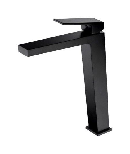 Grifo negro mate caño alto monomando de lavabo Art IMEX