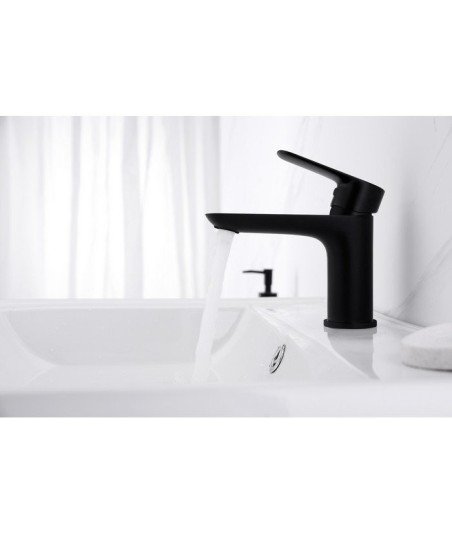 Grifo Negro monomando de lavabo en Cassio