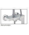 Columna blanca y cromo de ducha Cassio