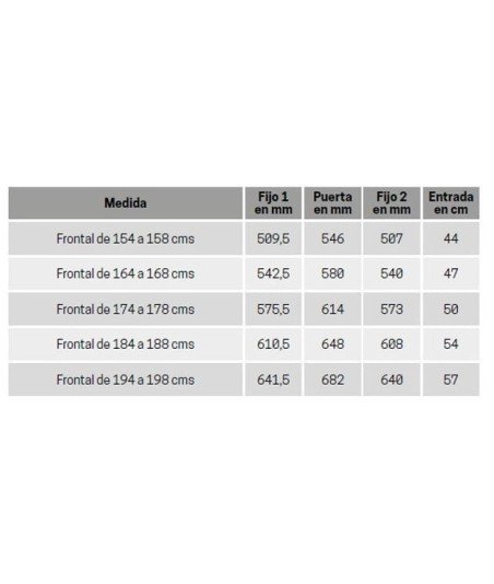 Mampara frontal 2 fijos más 1 corredera central ® Novellini UP 1AH