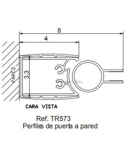Mampara de bañera plegables con bisagras ✓ serie 300 TR573
