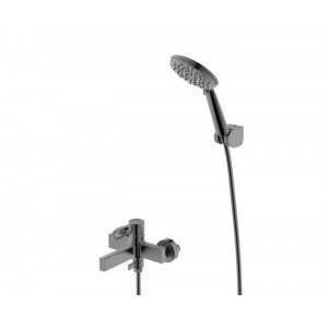 Grifería titanio negro de...