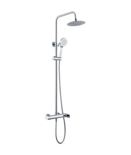 Columna de ducha Nassau IMEX plata BDU014
