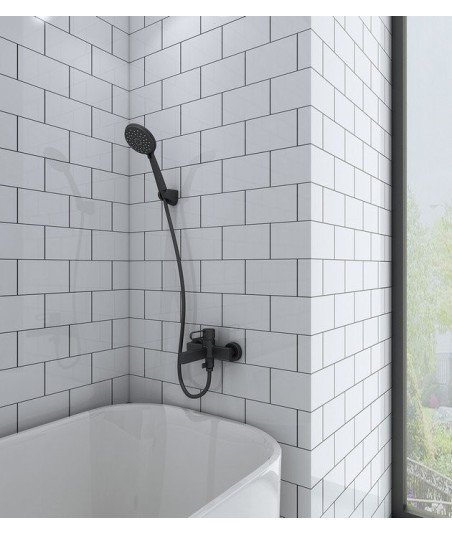 Grifería de bañera en negro mate Dior