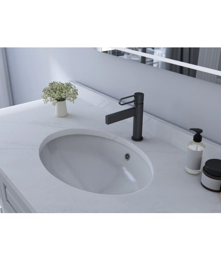 Grifo acabado negro mate de lavabo en Dior