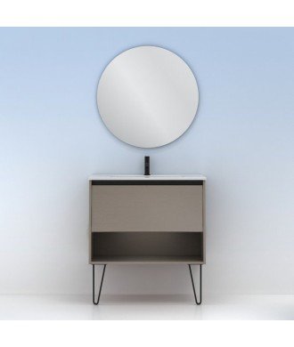 Mueble de baño fumé arenado Yoko Amizuva