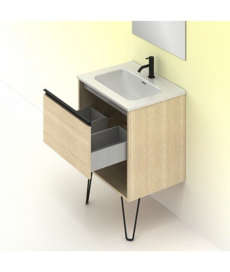 Mueble de roble arenado arenado Yoko Amizuva