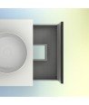 Mueble baño blanco - lavabo sobre encimera redondo - Yoko Top Amizuva