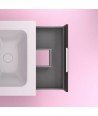 Mueble de baño 2 cajones antracita brillo Suki Amizuva