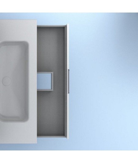 Mueble de baño 3 blanco brillo Suki Amizuva