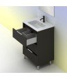 Mueble de baño 3 antracita brillo Suki Amizuva