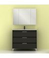 Mueble de baño 3 antracita brillo Suki Amizuva