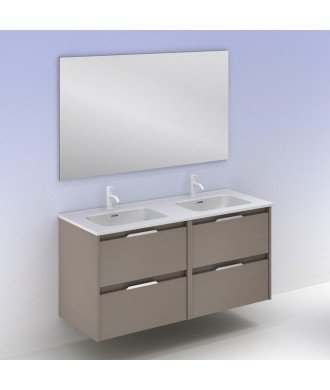 Mueble de baño 4 cajones fumé arenado Suki Amizuva