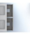 Mueble de baño 6 cajones nogal areando Suki Amizuva