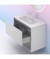 Mueble de baño 1 cajón blanco brillo NIwa Amizuva
