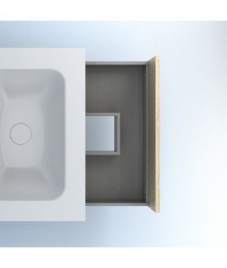 Mueble de baño 1 cajón roble arenado Niwa Amizuva