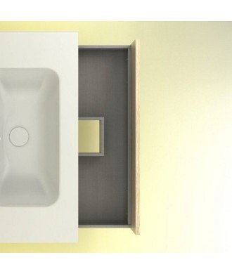 Mueble de baño 1 cajón roble arenado Niwa Amizuva