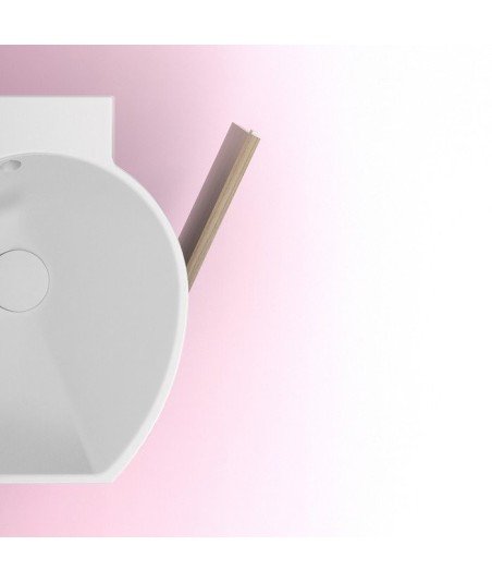 Mueble de baño de 45 1 cajón - nogal arenado oferta Mika Amizuva