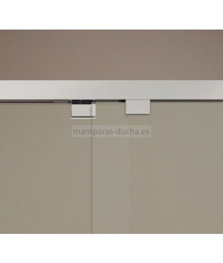 Mampara frontal de ducha con 2 puertas correderas gme