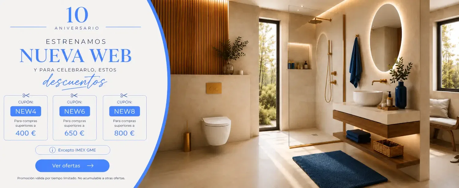 Promoción nueva web Mamparas Blau
